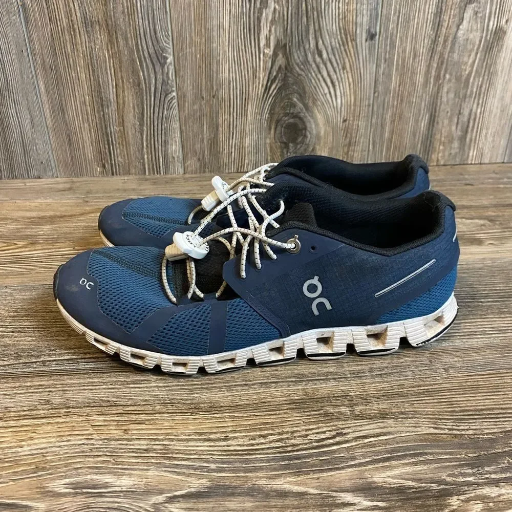 SOLD ON Running cloud Sz 9 Blue / White training running shoes - Picture 3 of 4